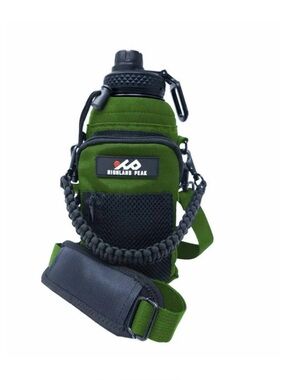 NWOT Free People Highland Peak Co 32oz Carrier With Paracord Survival Handle